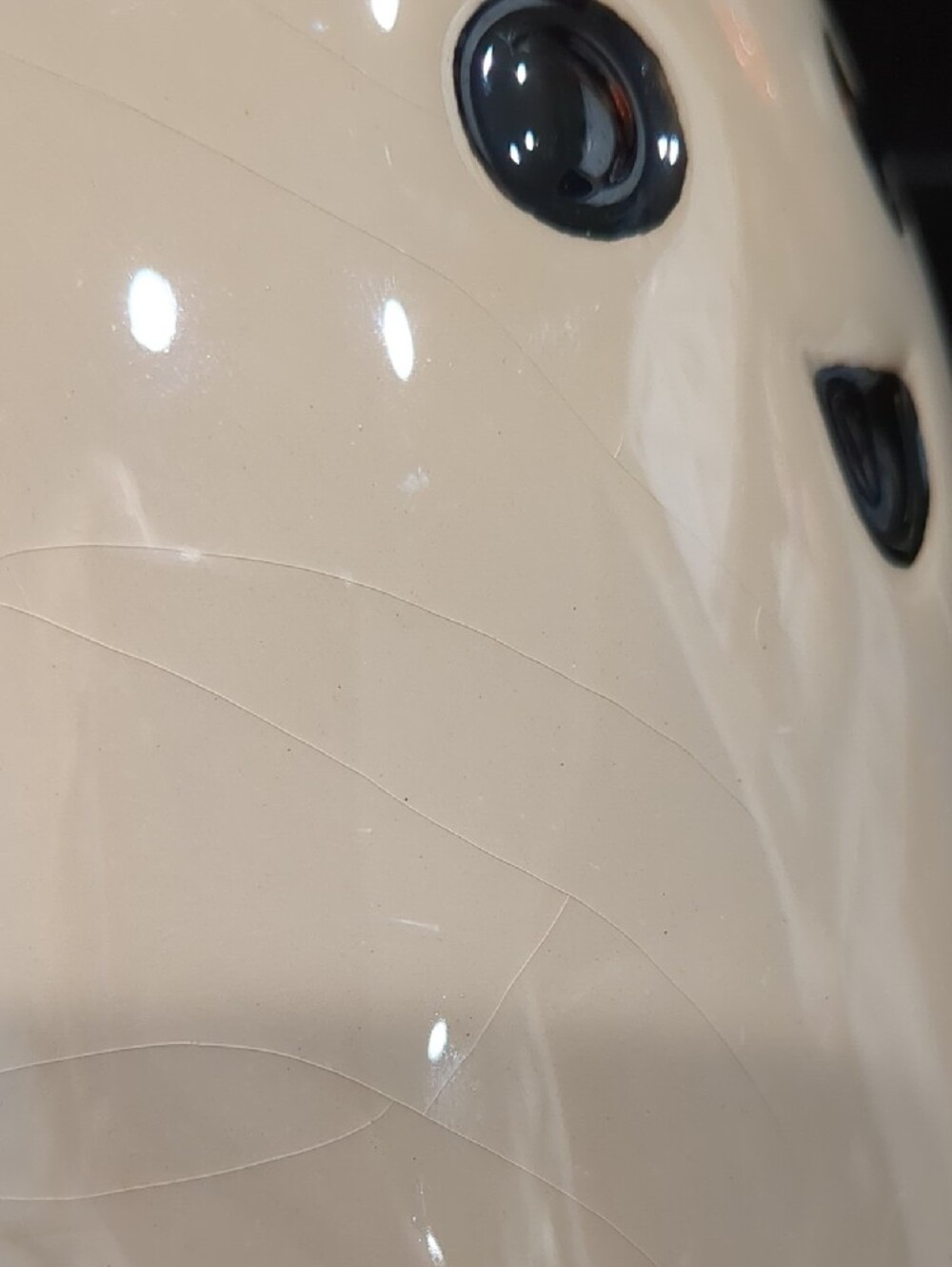 T.J.Maxx Iridescent Cream Ceramic Ghost 9.5 Inch Figure Manufacturing Defects** - Picture 10 of 10